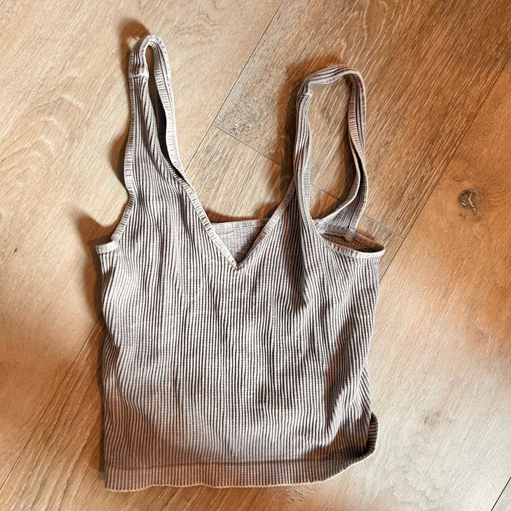 Grey seamless tank top size small